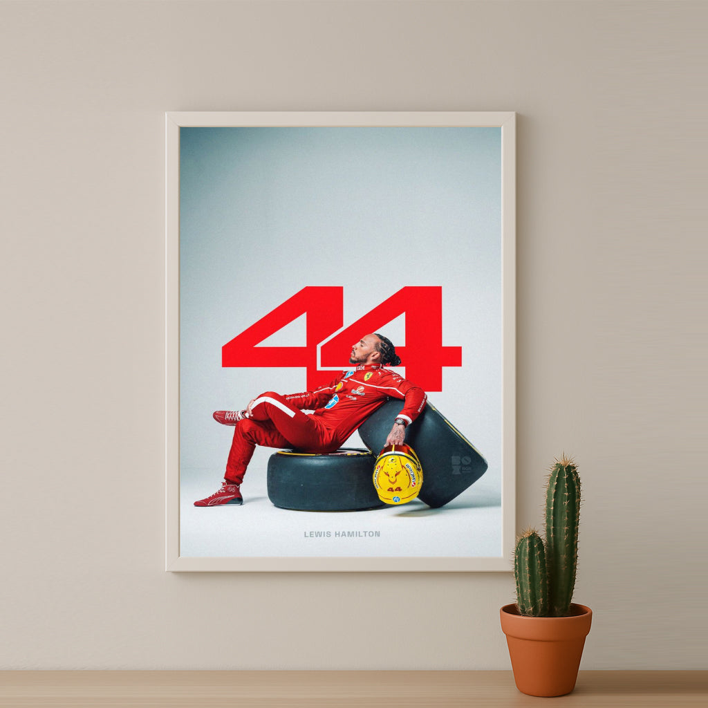 Poster encadrée Formule 1 - Lewis Hamilton 44
