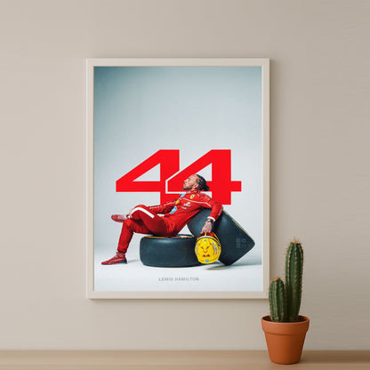 Poster encadrée Formule 1 - Lewis Hamilton 44