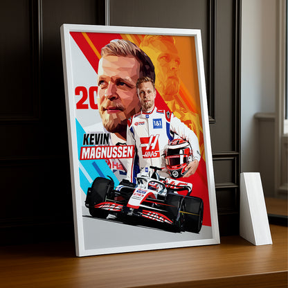 Cadre photo Kevin Magnussen Formule 1