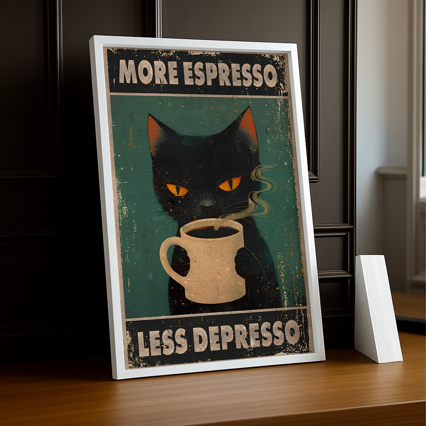 Cadre Photo Chat - More Espresso