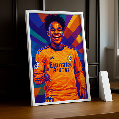 Cadre Photo Endrick Real Madrid – Affiche HD Encadrée Papier Premium