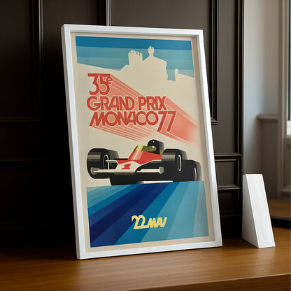 Cadre photo 35e Grand Prix Monaco 77