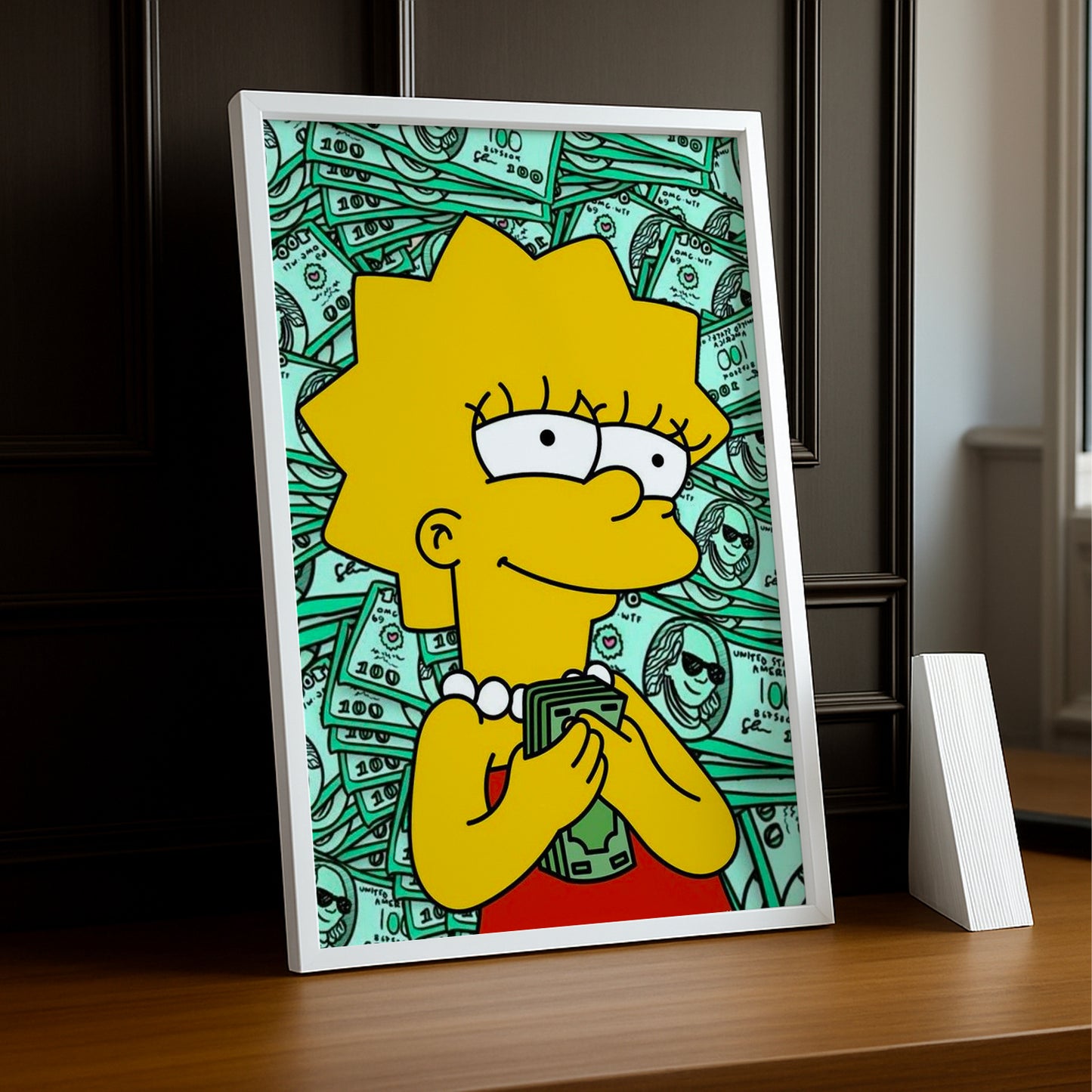 Cadre Photo Les Simpsons - Lisa Simpson Dollars