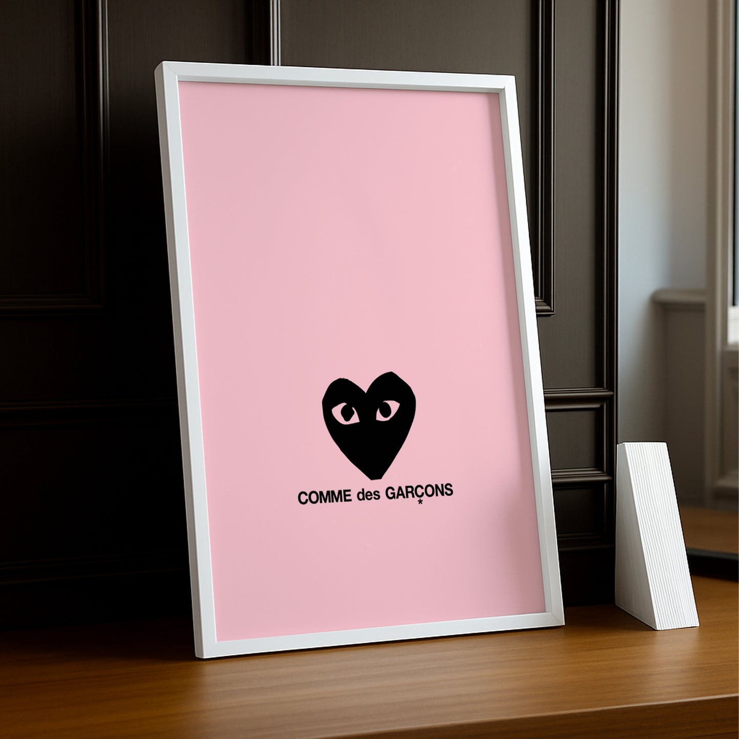 Cadre photo Comme Des Garçons coeur noir