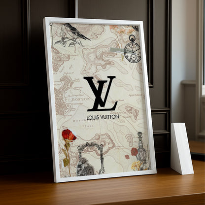 Cadre photo Louis Vuitton - Map