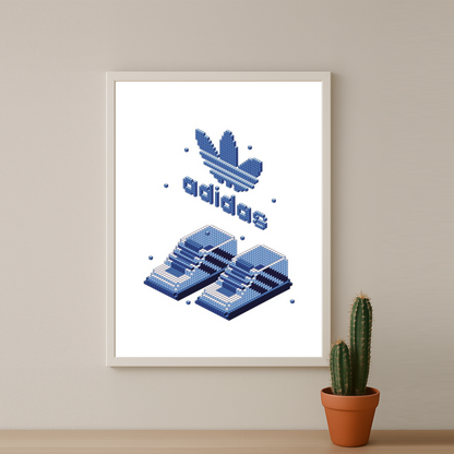 Cadre photo Adidas - Pixel Sneakers