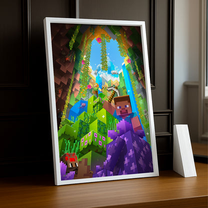 Cadre photo Minecraft - Falaises