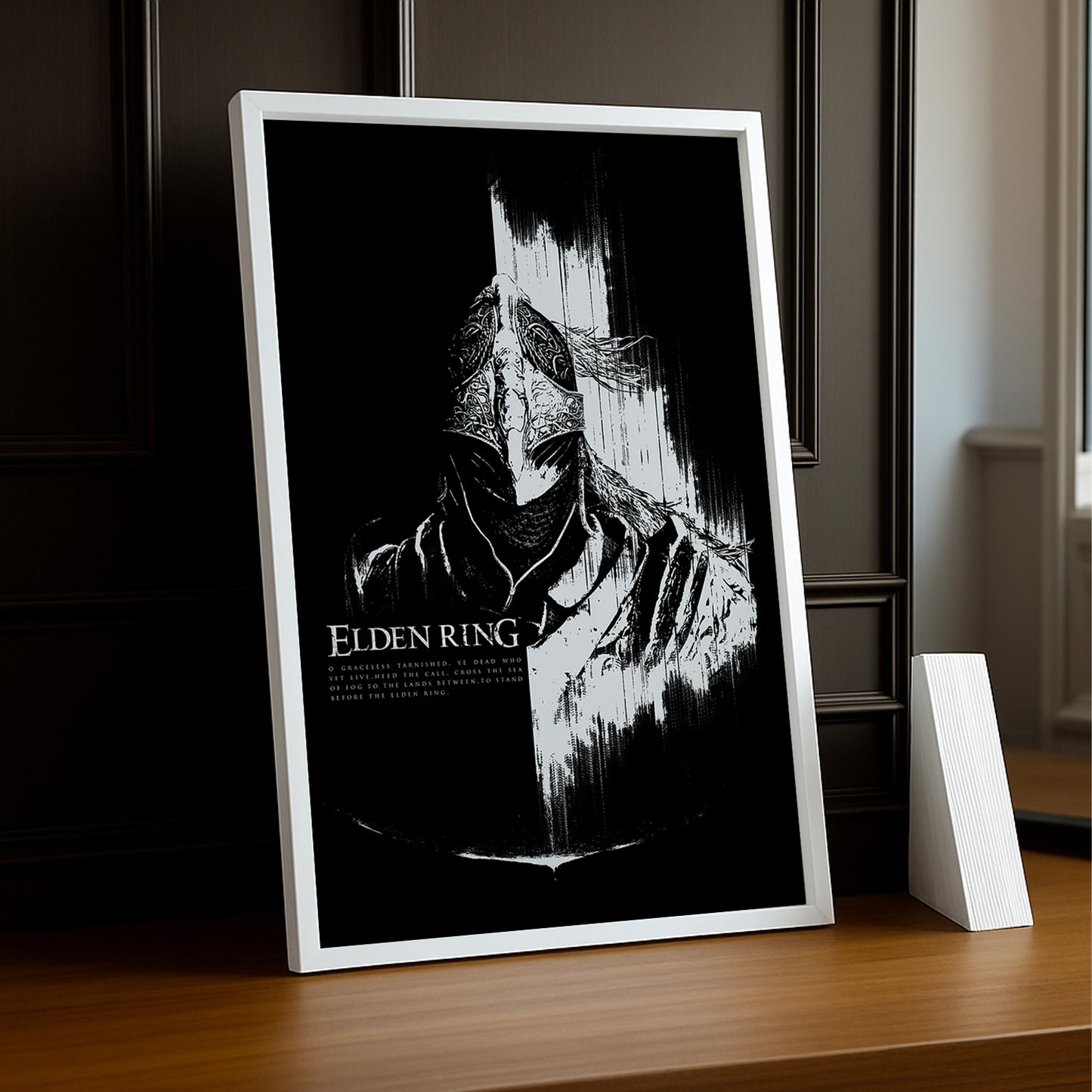 Cadre Photo Elden Ring - Tarnished BW