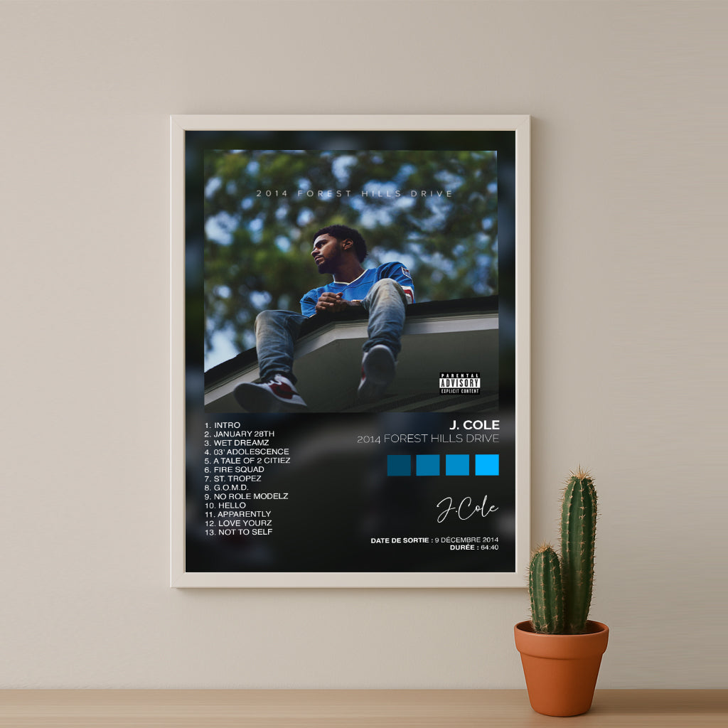 Poster J.Cole - Album 2014 Forest Hills Drive