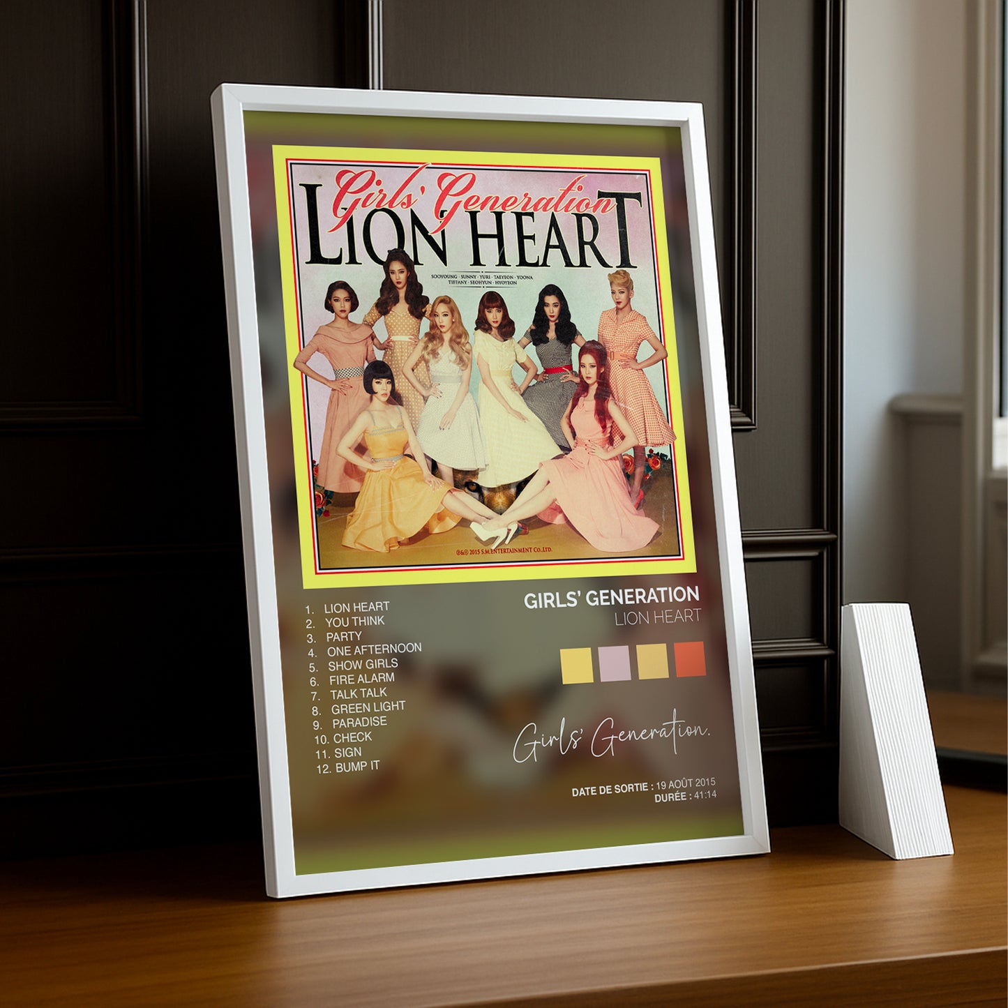 Cadre Photo K-Pop - Girls' Generation Lion Heart