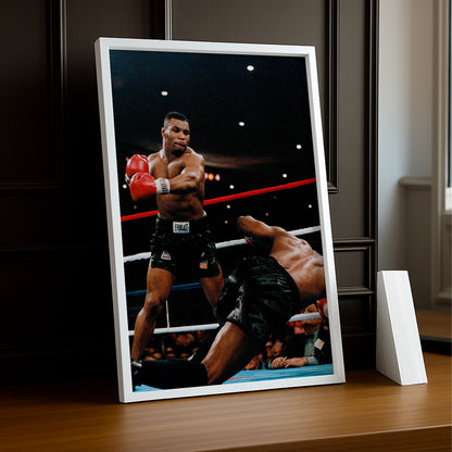 Cadre Photo Boxe - Mike Tyson KO