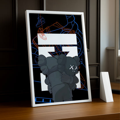 Cadre photo Off-White x Kaws