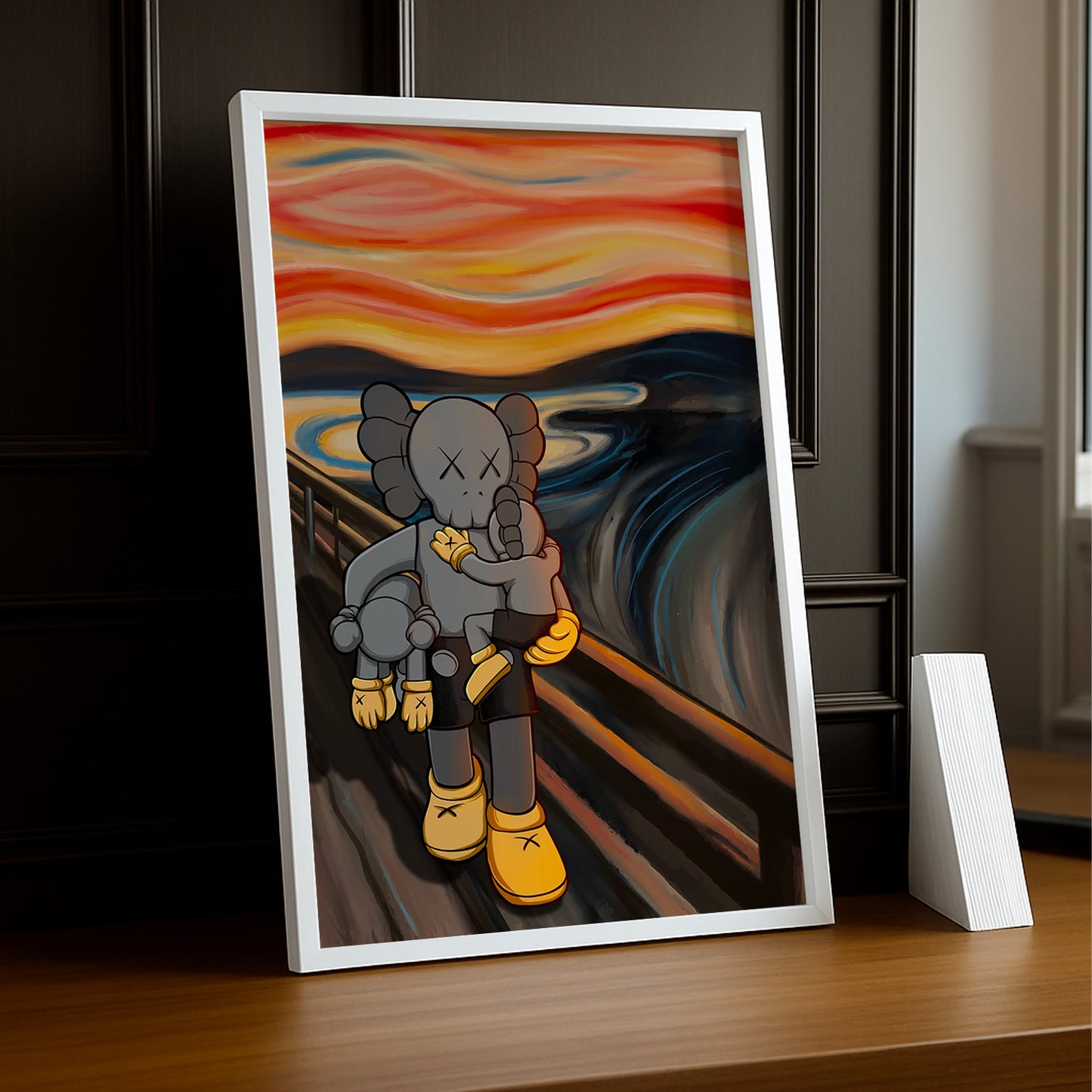 Cadre photo Kaws - Peinture artistique
