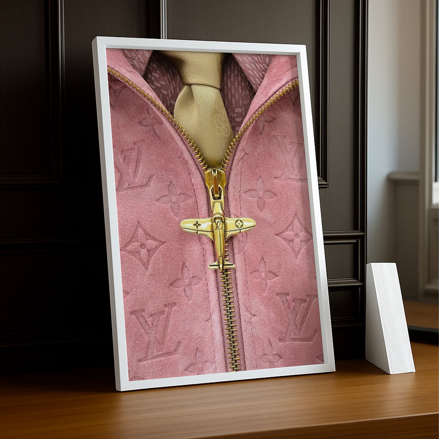 Cadre photo Louis Vuitton rose