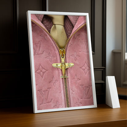 Cadre photo Louis Vuitton rose