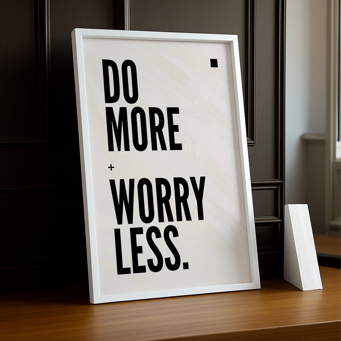 Cadre Photo Motivation - Do More Worry Less