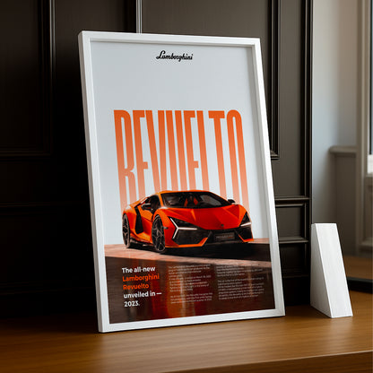 Poster Voitures - Lamborghini Revuelto