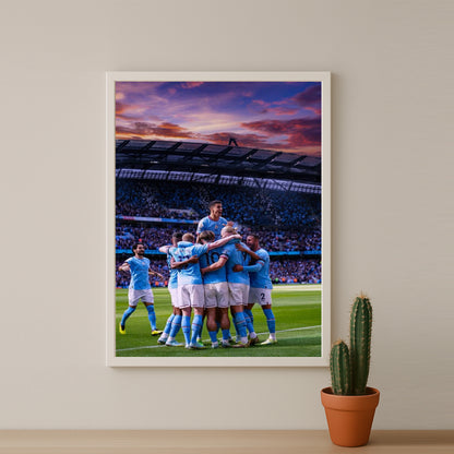 Poster Manchester City - Célébration