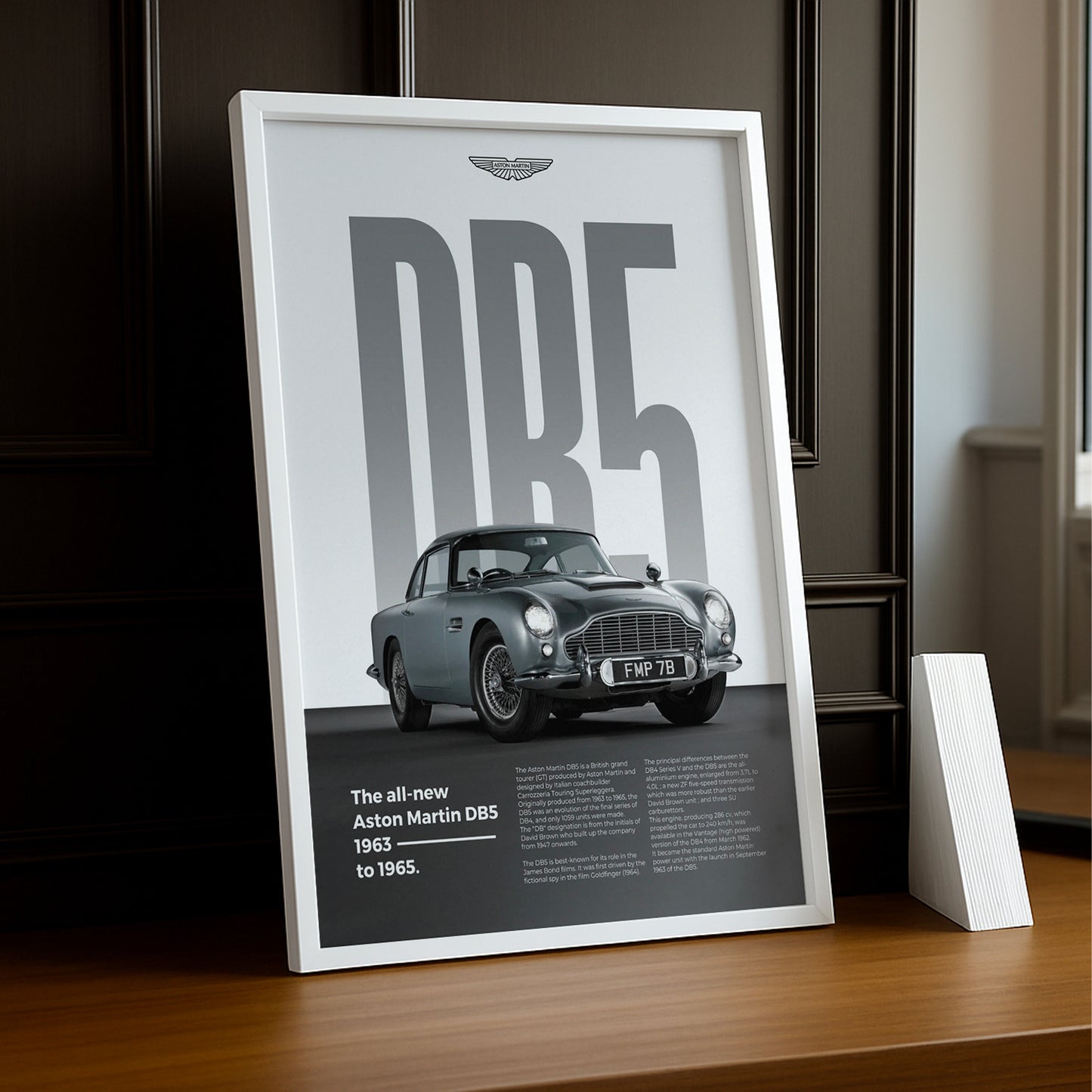 Poster Voitures - Aston Martin DB5 1963