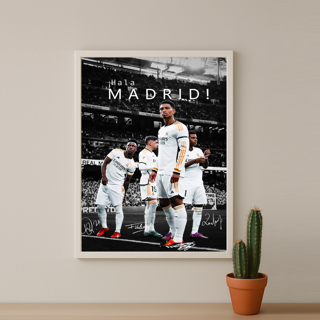 Cadre Photo Real Madrid Hala Madrid – Affiche HD Encadrée Papier Premium