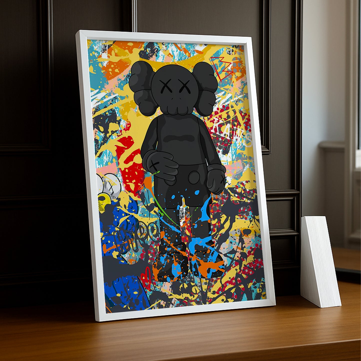 Cadre photo Kaws - Graffiti