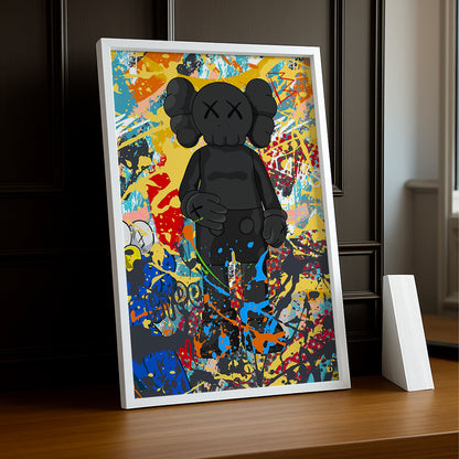 Cadre photo Kaws - Graffiti