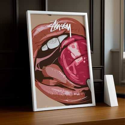 Cadre photo Stussy - Lollipop Lips
