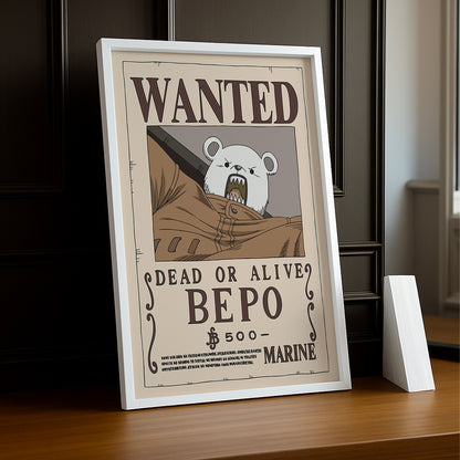 Cadre photo One Piece - Wanted Bepo
