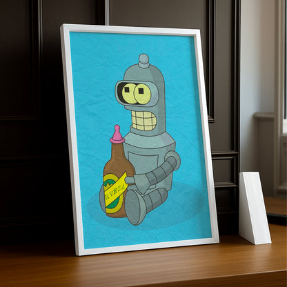 Cadre Photo Futurama - Bender Biberon