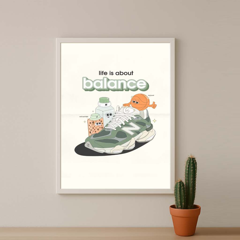 Cadre photo New Balance - life is about balance