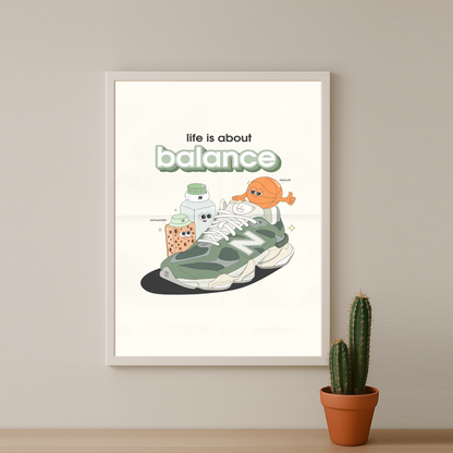 Cadre photo New Balance - life is about balance