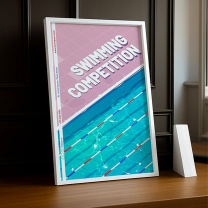 Cadre Photo Natation - Swimming Competition