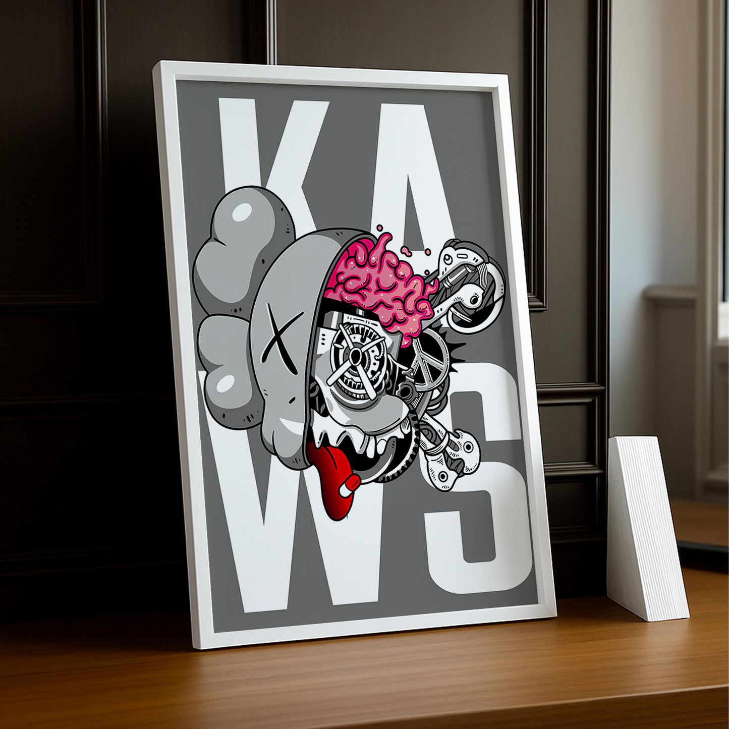 Poster Kaws Cerveau