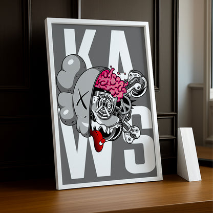 Poster Kaws Cerveau