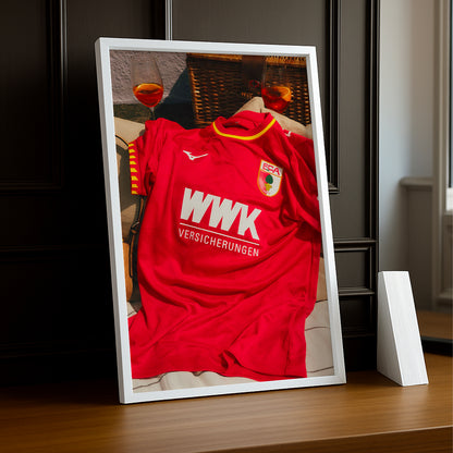 Poster Maillot Football - Augsburg Kit 25-26