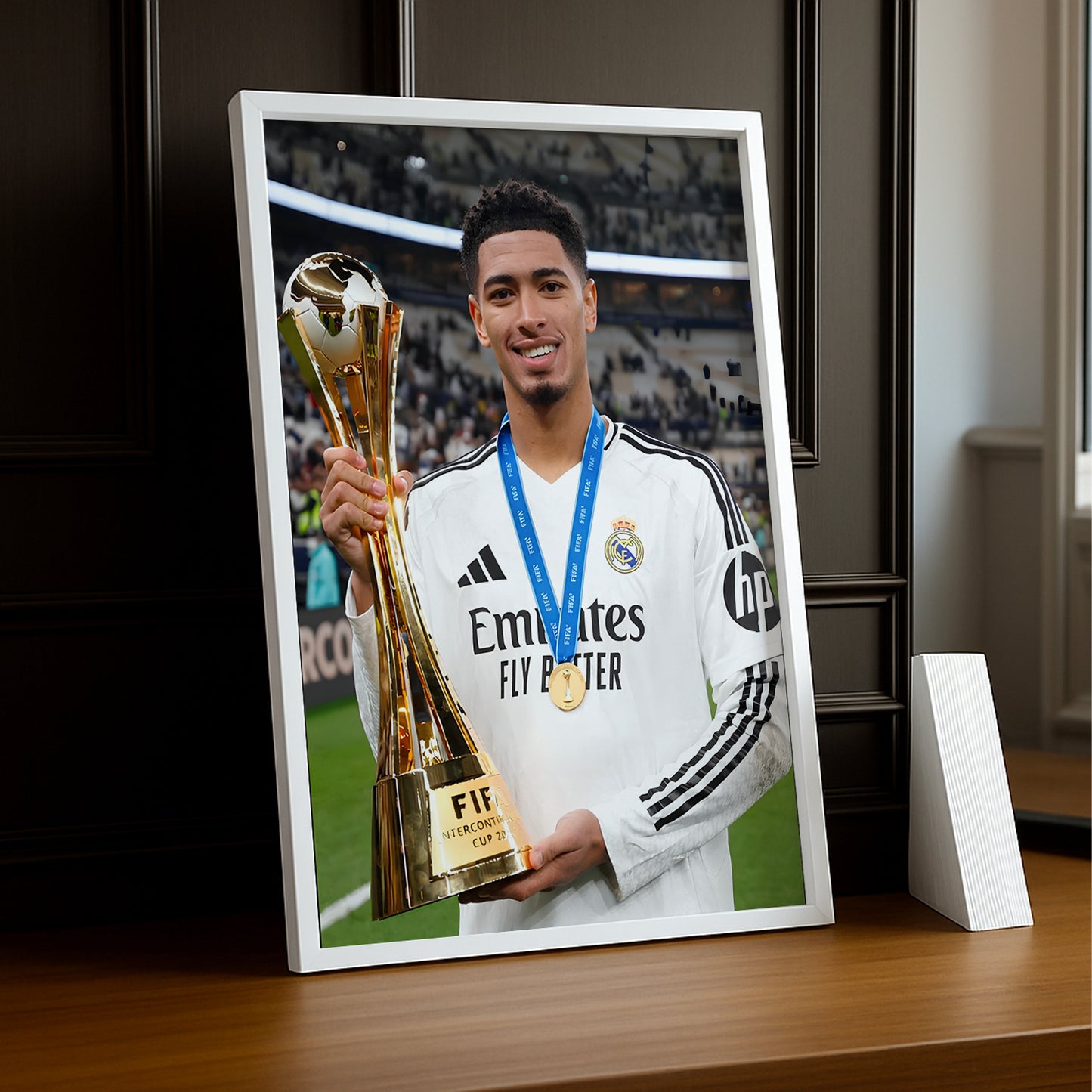 Cadre Photo Real Madrid - Jude Bellingham Trophée
