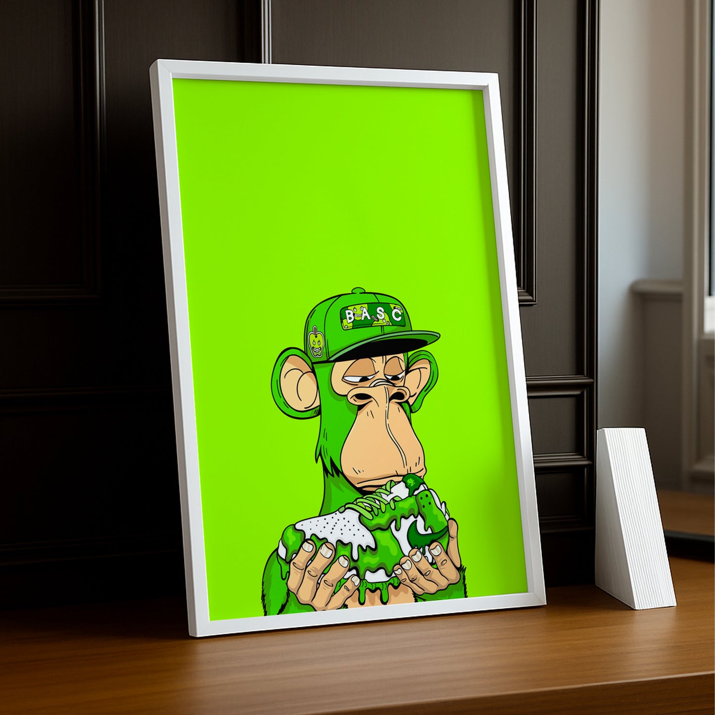 Cadre photo Bayc Ape Nike Dunk SB Green