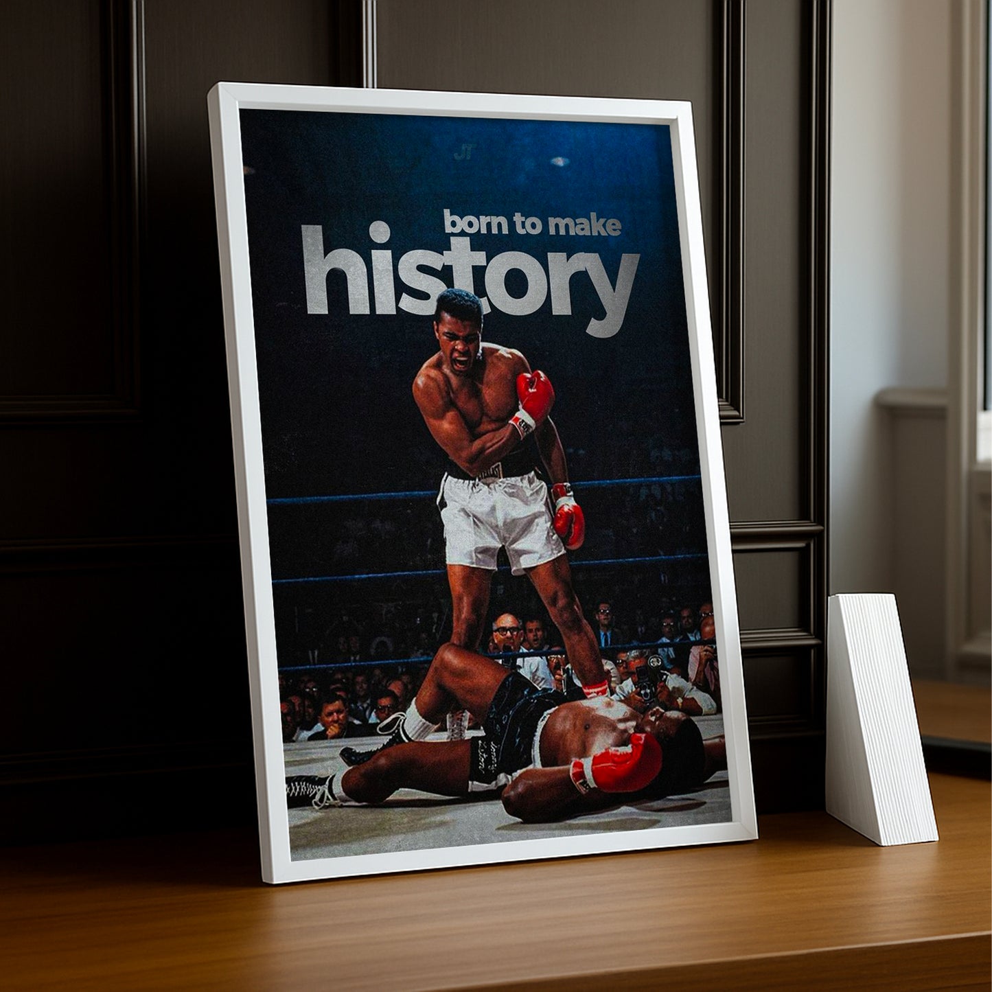 Cadre Photo Boxe - Muhammad Ali "Born To Make History"