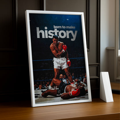 Cadre Photo Boxe - Muhammad Ali "Born To Make History"