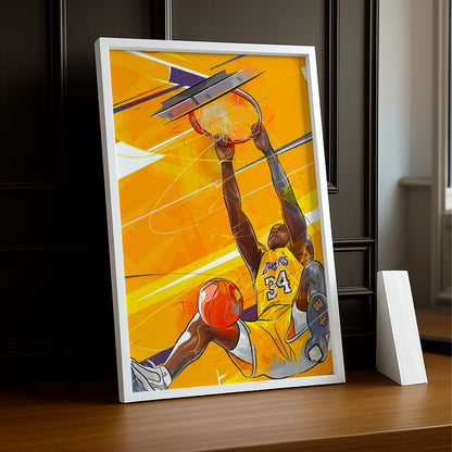 Cadre photo NBA - Dessin Dunk