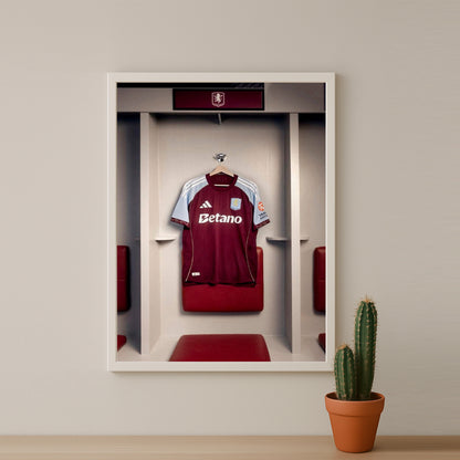 Cadre photo - Maillot Aston Villa 25-26