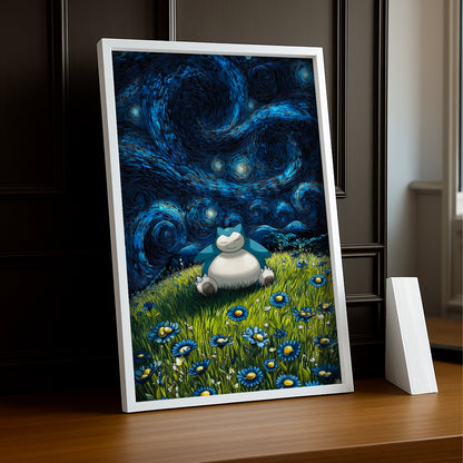 Cadre Photo Pokémon - Ronflex Aesthetic