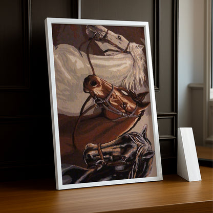 Cadre photo Équitation - 3 Chevaux