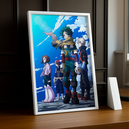 Cadre Photo My Hero Academia - Affiche Deku's Team