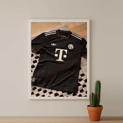 Poster Maillot Football - Bayern Munich Extérieur 25-26