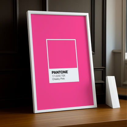 Cadre Photo Pantone Étiquette - Cheeky Pink