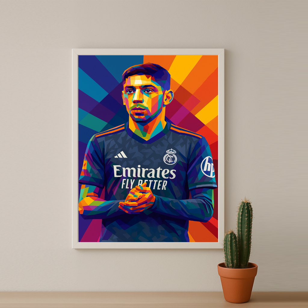 Cadre Photo Valverde Real Madrid – Poster Encadré HD Papier Premium