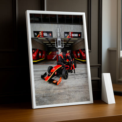 Poster encadrée GP Explorer - Écurie Lego Djilsi x Max Biaggi