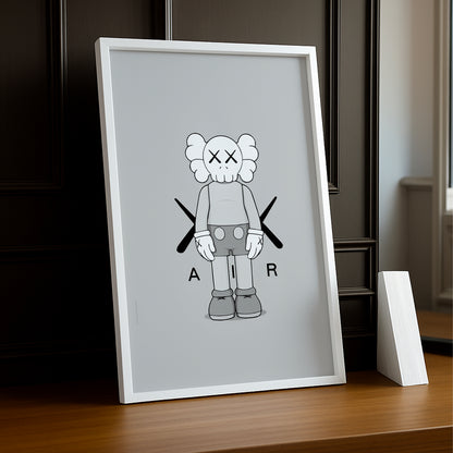 Cadre photo Kaws Air Jordan