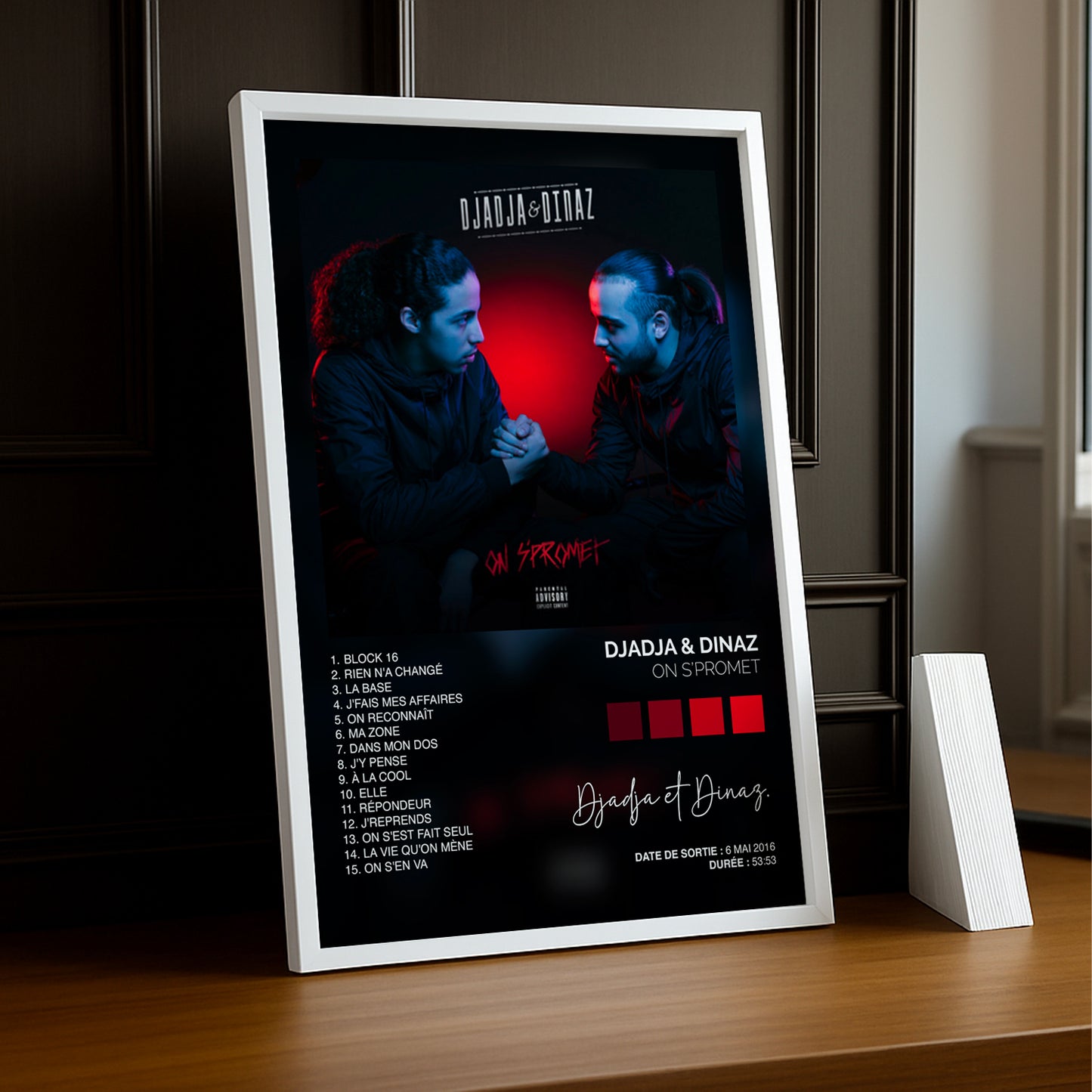 Cadre photo Album Musicaux - On S'Promet de Djadja & Dinaz